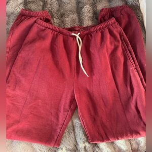 Brandy Melville Burgundy Joggers